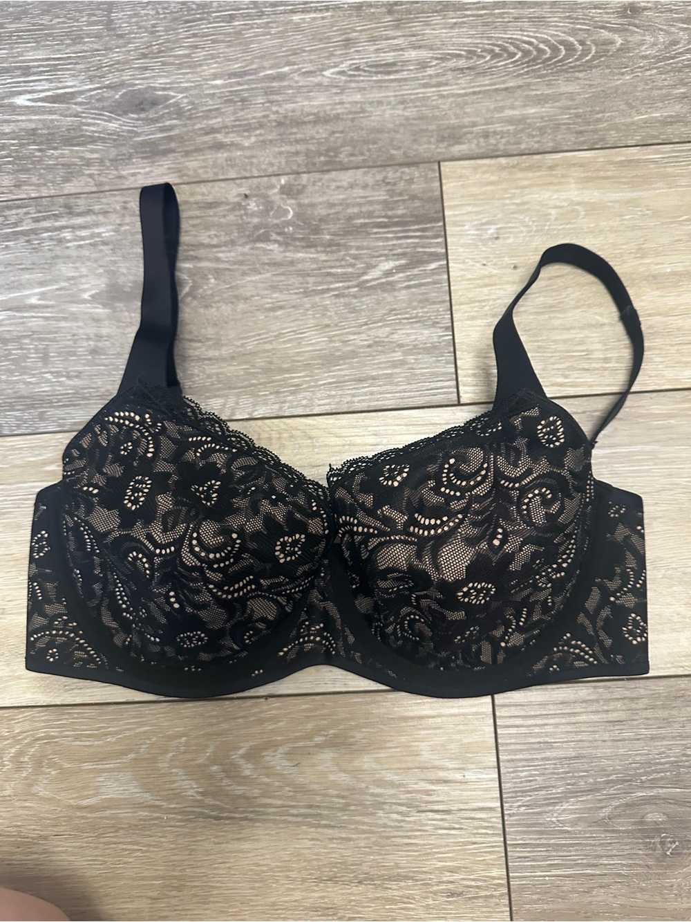 Soma Black Lace Enticing Lift Full Coverage Bra